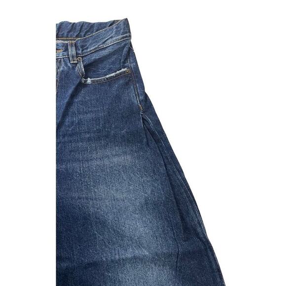 PRPS Women's Gaucho Cropped Wide Leg Jeans Dark Wash 100% Cotton Size 26 New - Picture 10 of 16